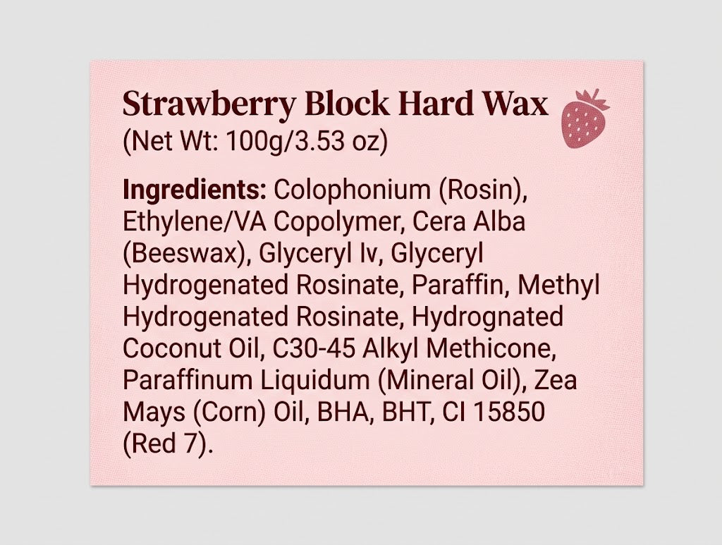 Ice Cream Hard Wax Bar 100g – Stripless Hard Wax for Face & Body | 10 Scents