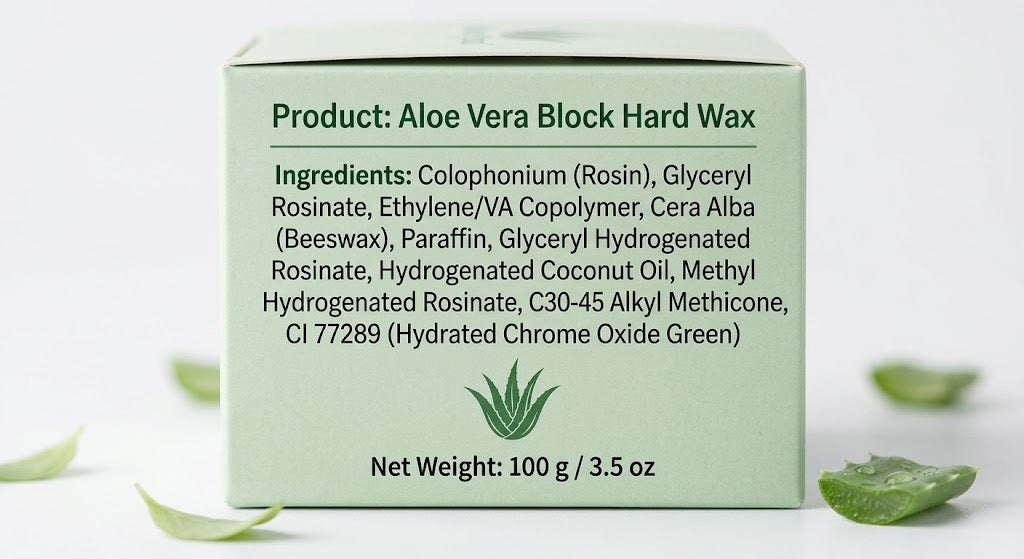 Ice Cream Hard Wax Bar 100g – Stripless Hard Wax for Face & Body | 10 Scents